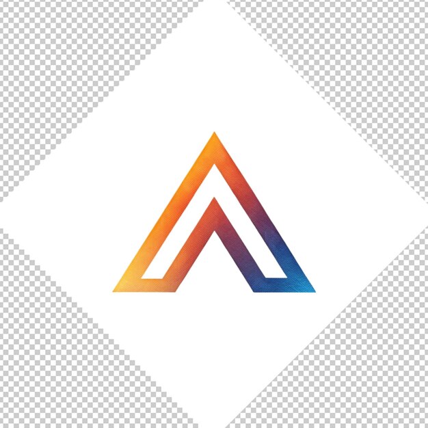 Minimalist logo on transparent background