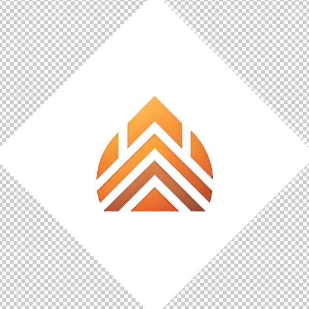 Minimalist logo on transparent background