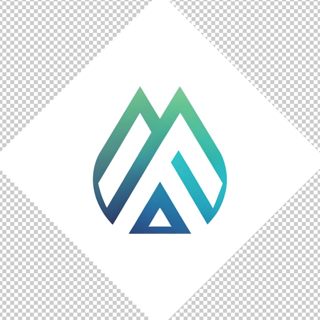 Minimalist logo on transparent background