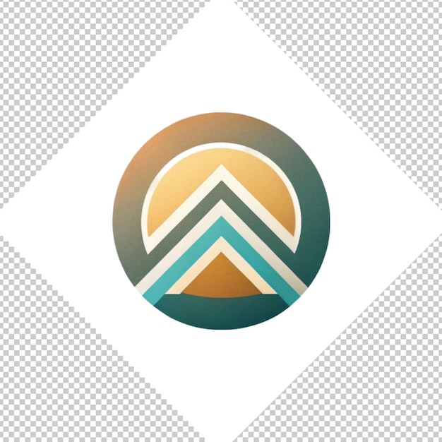 Minimalist logo on transparent background