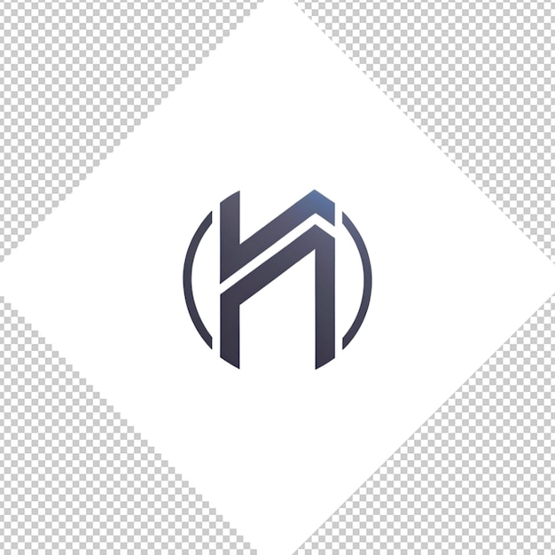 Minimalist logo on transparent background