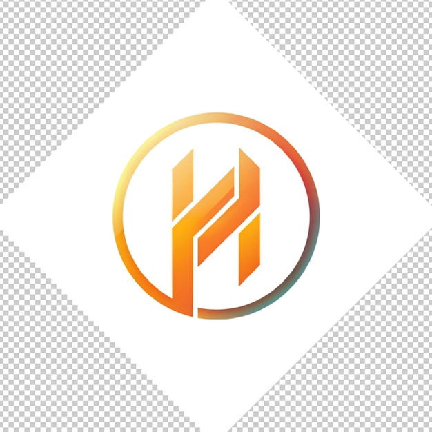 PSD minimalist logo on transparent background