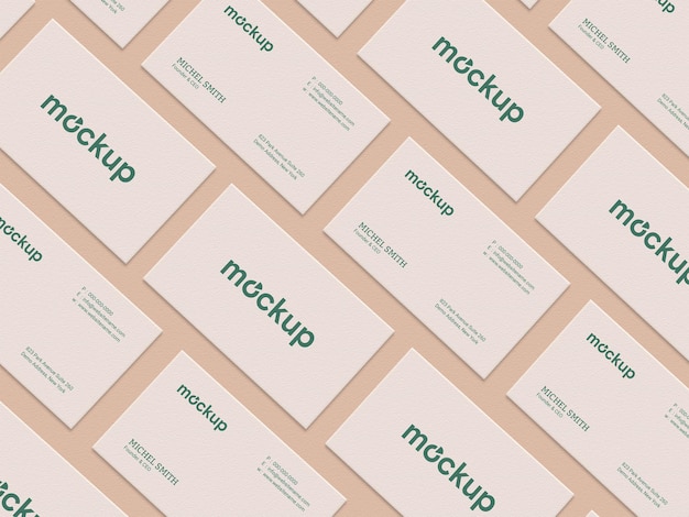 PSD minimalist and modern business card mockup