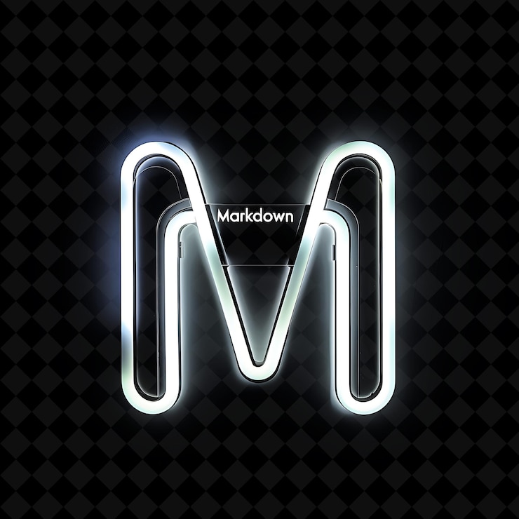 PSD minimalist neon glow of markdown text with neon white and ch png y2k decorative sale post designs