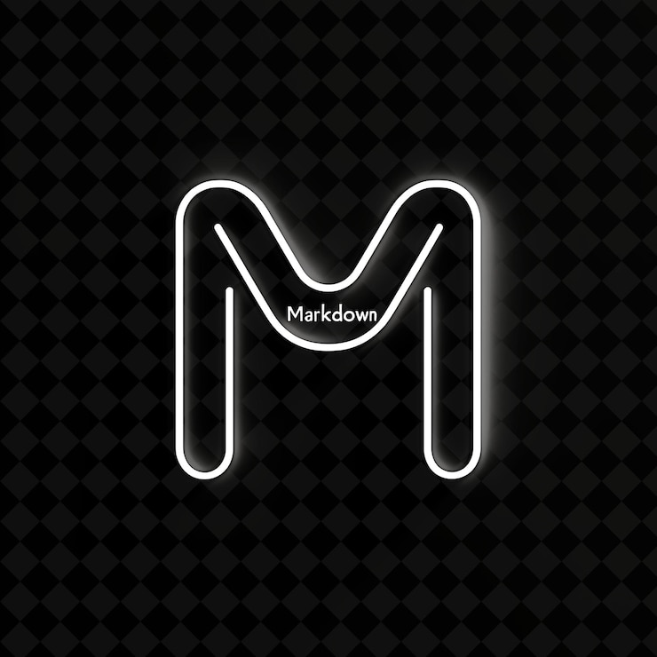 PSD minimalist neon glow of markdown text with neon white and ch png y2k decorative sale post designs