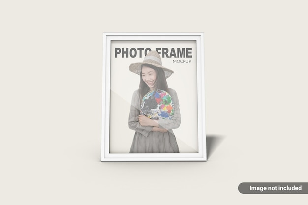 PSD minimalist photo frame mockup