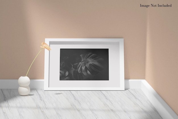 Minimalist photo frame mockup