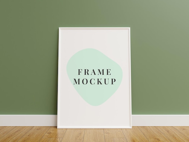 Minimalist photo frames mockup