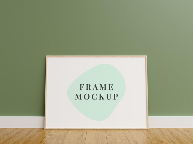 Minimalist photo frames mockup