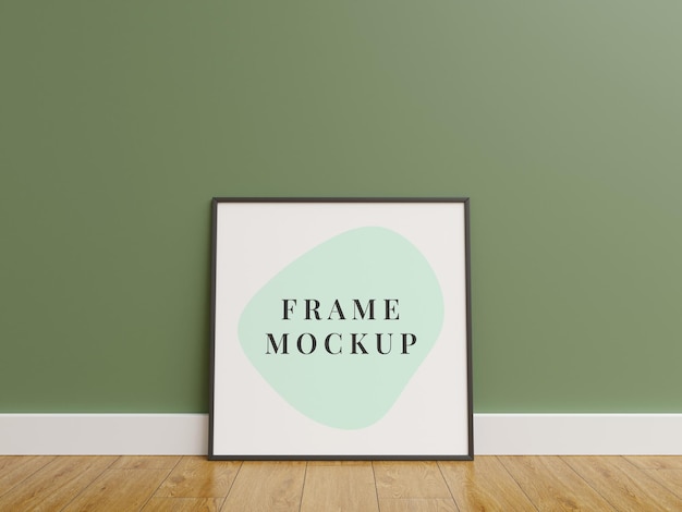 Minimalist photo frames mockup