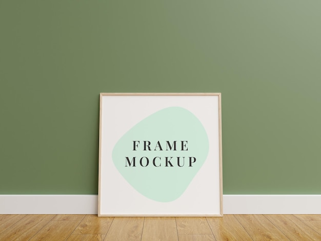 Minimalist photo frames mockup