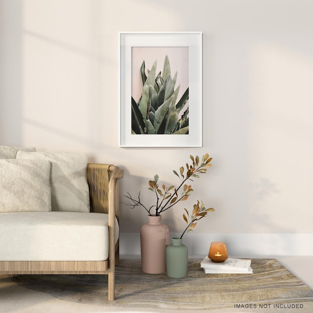 minimalist portrait frame mockups