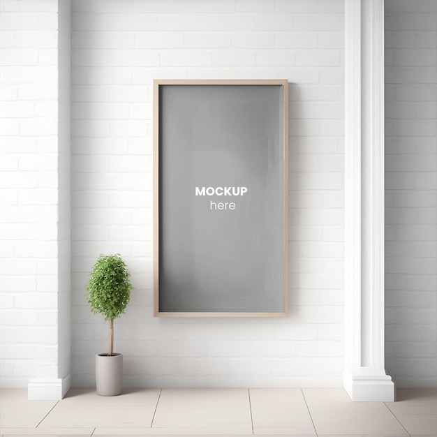 Cornice mockup poster minimalista