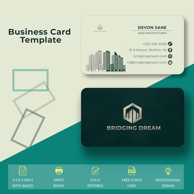 Minimalist professional business card