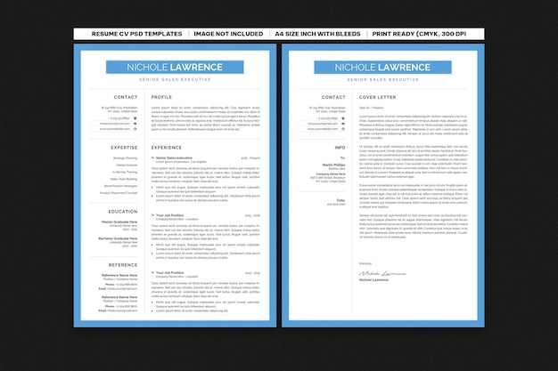 Minimalist resume CV Template