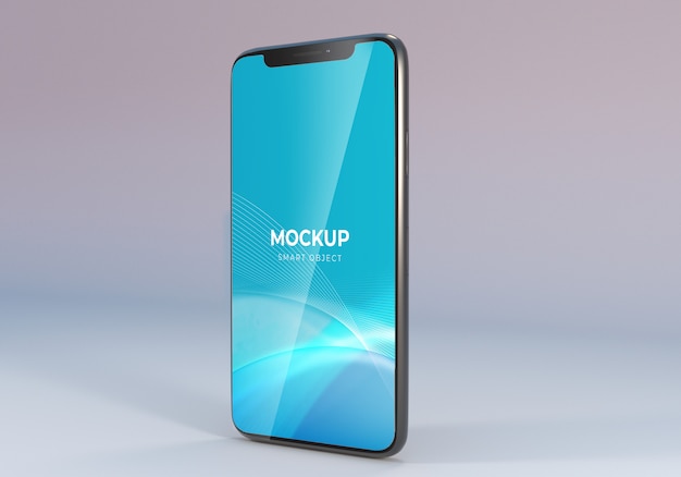 Minimalist smartphone mockup