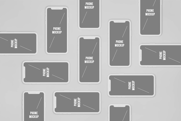 PSD mockup di smartphone minimalista