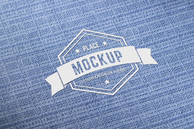 PSD mock-up minimalista con struttura in materiale liscio