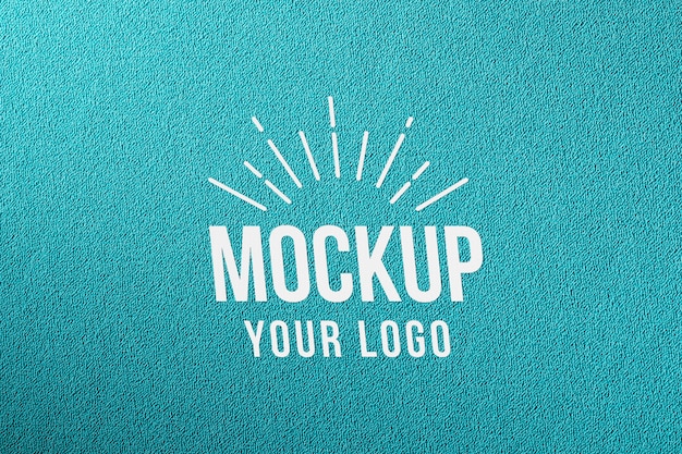 PSD mock-up minimalista con struttura in materiale liscio