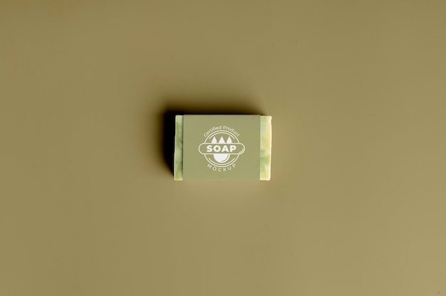 Minimalist soap composition mockup