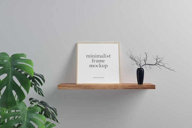 PSD mockup di cornice quadrata minimalista