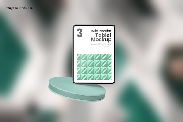 ミニマリストのタブレットモックアップで ui デザインを紹介します