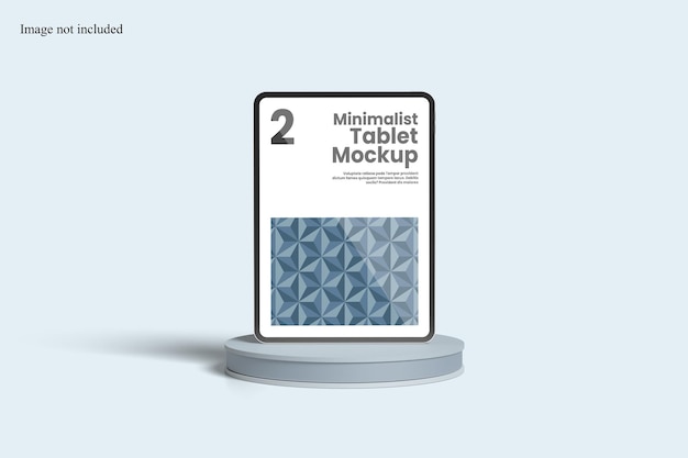 Minimalist tablet mockup for showcasing your ui design