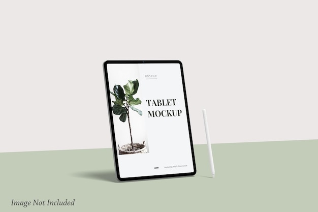 ミニマリストタブレット画面モックアッププレミアムPsd
