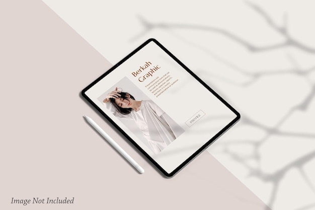 Mockup di schermo tablet minimalista psd premium