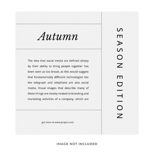 Minimalist Template of Branding Instagram Post Social Media