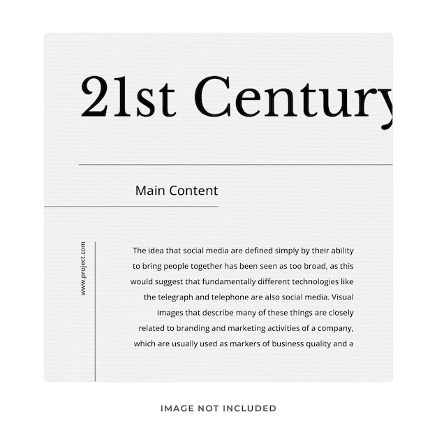 Minimalist Template of Social Media Instagram Post