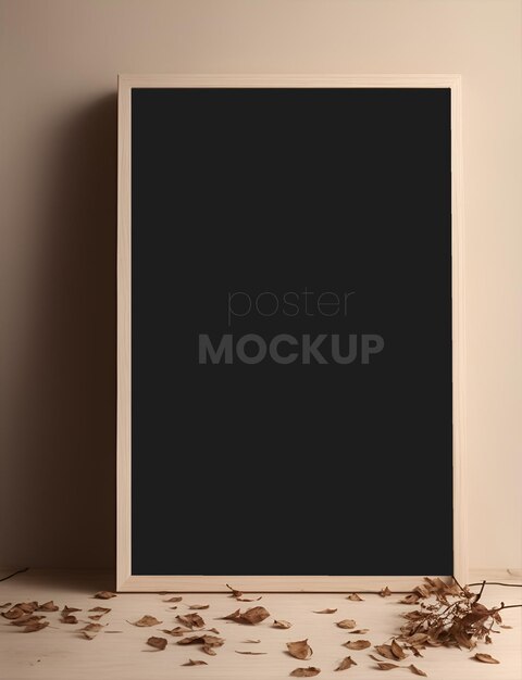 PSD tema minimalista con cornici mockup