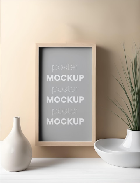 Minimalist theme with mockup frames