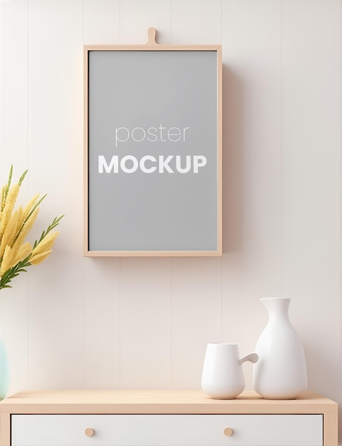 Minimalist theme with mockup frames