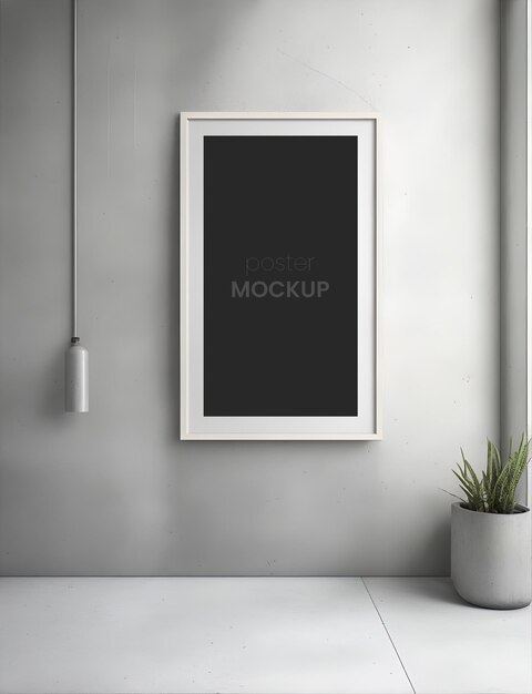 Tema minimalista con cornici mockup