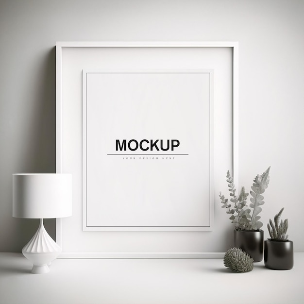 Minimalist Wallart Frame Mockup