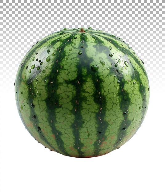 PSD minimalist watermelon cutout on a clear background