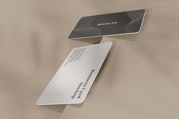 minimalistic composition of business card mockup 1