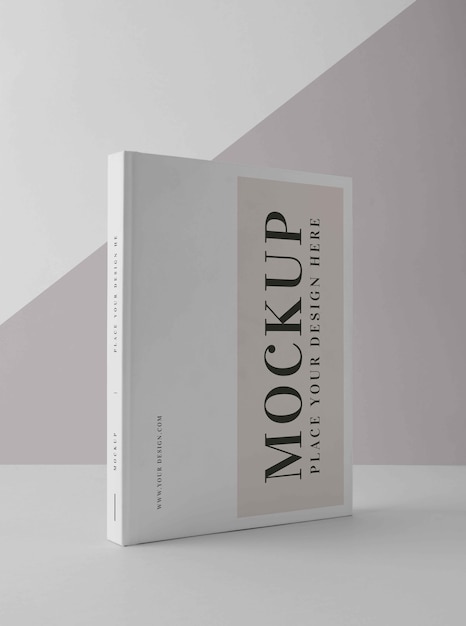 Minimalistic mock-up book arrangement