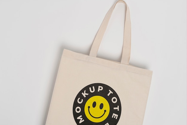 PSD minimalistic tote bag mockup