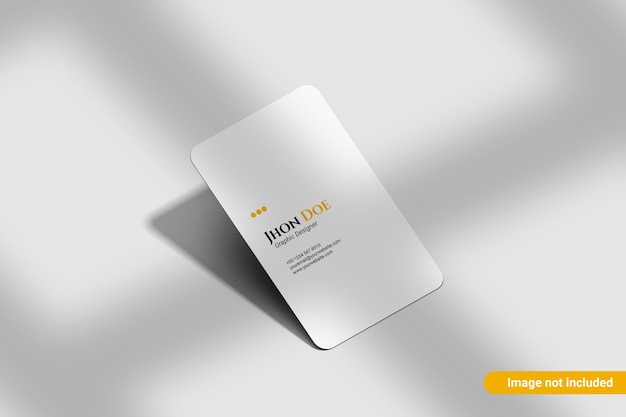 minimalistisch afgerond portret visitekaartje mockup