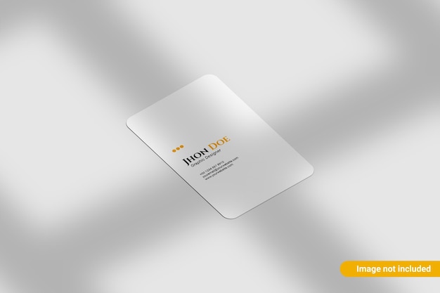 minimalistisch afgerond portret visitekaartje mockup