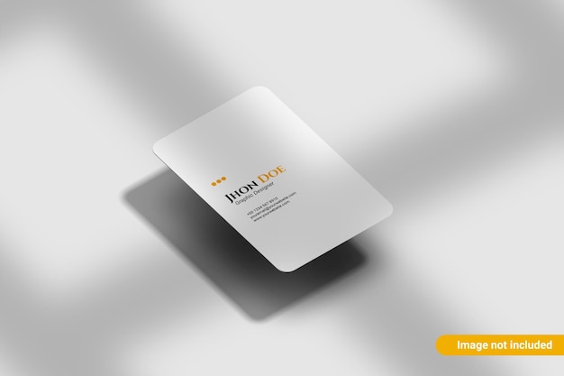 minimalistisch afgerond portret visitekaartje mockup