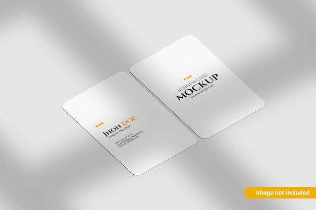 minimalistisch afgerond portret visitekaartje mockup