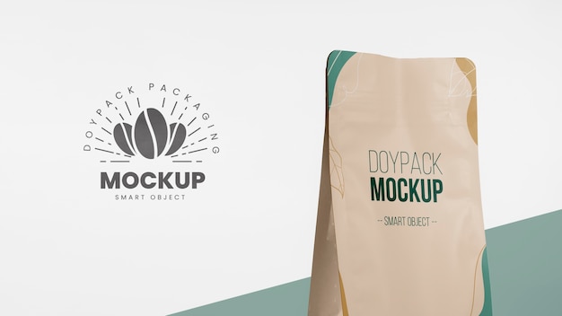 PSD minimalistisch assortiment doypack-mock-up