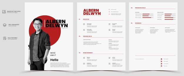 Minimalistisch cv of cv-template