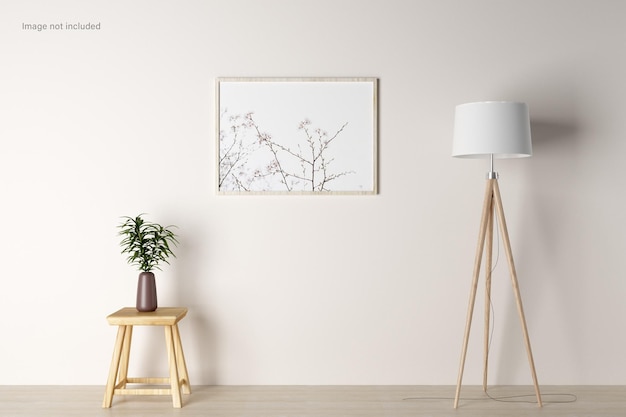 PSD minimalistisch frame art mockup