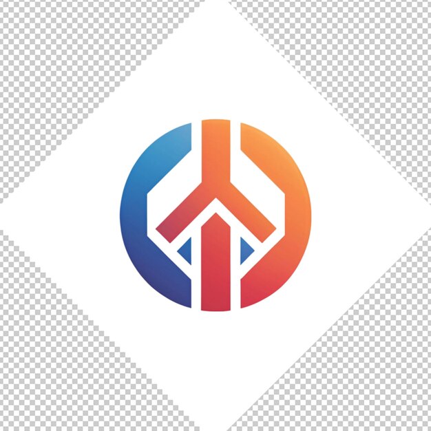 PSD minimalistisch logo op doorzichtige achtergrond