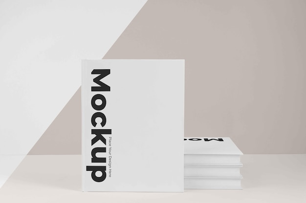 PSD minimalistisch mock-up boek arrangement