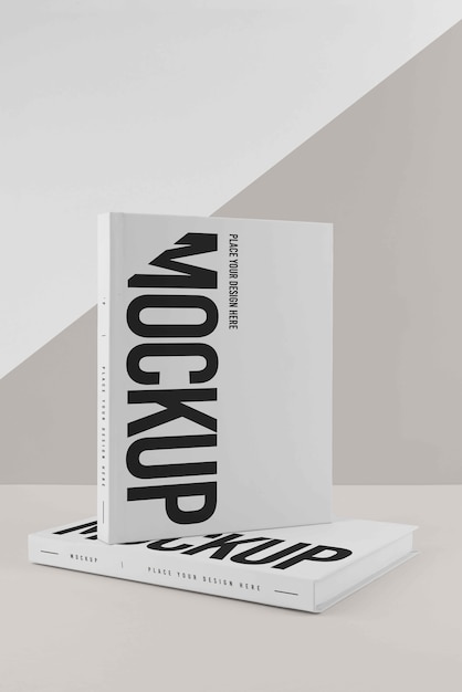 PSD minimalistisch mock-up boek arrangement